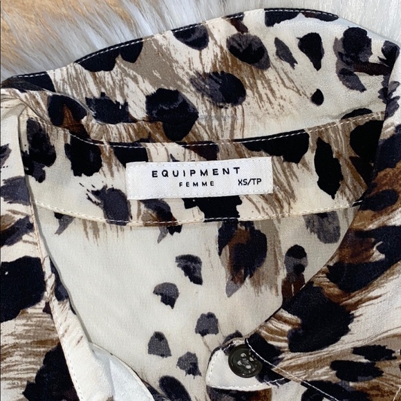 Equipment Femme Leopard Print Tunic Dress - Picture 4 of 6